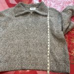 Old Navy Heathered Gray quarter Zip-Up knit Sweater Photo 6