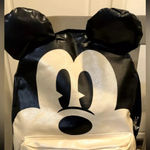Lounge Fly Rare Disney Mickey Mouse big face backpack with ears Photo 10