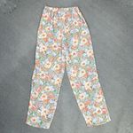 Victoria's Secret  Vintage Floral Chiffon Sheer Sleep Pants Coral Multi‎ Small Photo 5