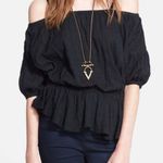 Free People Solid Shades of Cool Off Blouse S Photo 1
