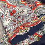 Theory  Marseille Premont Paisley Tieback 100% Silk Tunic Photo 6