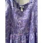 Ava & Viv  Women's Purple Swirl Puff Elbow Sleeve Mini Dress Size 2X Photo 3