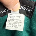 La Femme  Off Shoulder V Neck Long Sheath Jersey Gown Photo 10