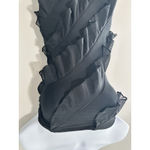 Oh Polly  Nevali Bandeau Ruffle Detail Maxi Dress in Black Asymmetric NWOT Size 0 Photo 4