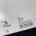 Schutz  combat boots rose lilac purple croc embossed leather lace up 5.5 Photo 2