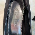 Michaelangelo  size 8 m black‎ heels pumps with sparkly accent at toes peep toe Photo 3