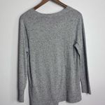 Loft Plus Gray Black Marled Speckled Crew Neck Lightweight Knit Sweater Top Photo 6