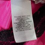 Delicates Vintage  Satiny Fuchsia & Black Lace Slop Dress Nightgown Medium Photo 3