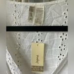 Japna  NWT Lined Eyelet Lace Short Bell Sleeve Flounced Ruffle Hem Wrap Dress M Photo 4