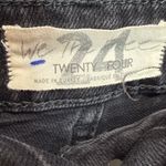 Free People  We the Free Zuri Mom Jeans Dusty Roads Black Distressed. Size 24 Photo 6