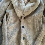 Missguided Sherpa Fur Trench Coat Photo 4