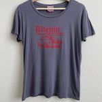 Palmer Cash Vintage Dark Grey Red Bi**hin Camaro Retro Short Sleeve Graphic Tee Photo 0