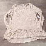 Old Navy  Oatmeal Heather Glittery Long Sleeve Top Size 1X Photo 0