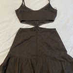 Blue Blush Cut Out Black Lace Dress Photo 3