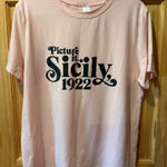 Source Unknown Pink Graphic T-Shirt Picture It Sicily 1922 Print retro Golden Girls Photo 0