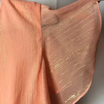 H by Halston - NEW WITH TAG HALSTON WO SZ 4 PEACH RUFFLED OPEN BACK DRESS Photo 4