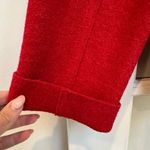 Valerie Stevens Vintage  Wool Holiday Red Button Down Jacket Blazer Size 10 M Photo 4