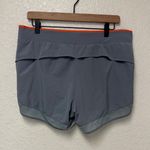 Orangetheory  Women's Athletic Shorts in Gray with Orange Accents Photo 5