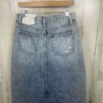 Petra 153 Denim Maxi Midi Skirt size L High Waist Distressed Slit Grunge NWT Blue Size L Photo 6