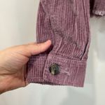 American Eagle  Corduroy Cropped Jacket Mauve Button Front Women’s Size XS Photo 2