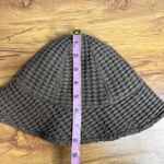 Yoli Otis Waffle Knit Bucket Hat Womens Size L Brown 100% Organic Cotton Size L Photo 4