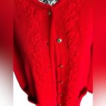 Red Vintage Cardigan from Crystal Kobe Size Large Photo 1