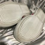 Vince Camuto  White Leather Sneakers Pink‎ Accents Velcro Strap Women's 7.5 Photo 4