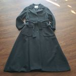 Moschino Vintage 90s  Charcoal Gray Cashmere Wool Chic Feminine Quiet Lux Size 6 Photo 0