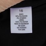 Roz & Ali Womens Whimsigoth Dark Floral Velvet Choker Dress Size 16 Black Ruffle Photo 6