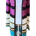 Boston Proper Crochet Knit Open Front Cardigan Sweater Duster Womans Small Photo 0