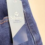 Silvertâs Open Back Adaptive Wheelchair Pull On Denim Jeans Pants Womenâs Sz XL Photo 2