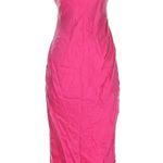 Lovers + Friends Noah Wrap Dress Hot Prink size xS Midi Barbiecore Photo 0