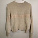 Lush Clothing Lush Holiday Hosting Sequin Stripe Sweater Ivory Photo 2