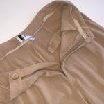 Princess Polly Women’s Size 6 Light Brown Tan Flowy High Waist Trousers Pants Photo 5