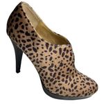 Style & Co . Faux Fur Cheetah Platform Stiletto Ankle Booties Womens Size 6.5 Photo 0