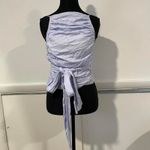Free People  light blue top with wrap ties, size medium Photo 1