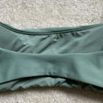 Aerie  Wide Strap Scoop Bikini Top Olive Green Women’s Size Large Swim Padded Photo 6