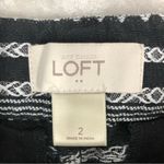 Ann Taylor  Loft shorts black & white tribal striped dress style women’s size 2 Photo 1