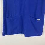 FIGS Technical Collection Royal Blue V-Neck Scrub Top Women's Size S Photo 2