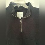 American Eagle  black quarter zip fleece pullover size Small Photo 6