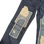 Free People Size 26 Hayes Patchwork Crochet Jeans Cottagecore Country Western Photo 3