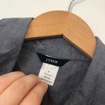 J.Crew Tuxedo Beach Tunic Muted Blue Denim Look Chambray Long Sleeve Cotton S Photo 6