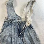 Vintage Jrs 7 1980’s Denim Short Overalls Acid Washed Pleated Long Grunge Punk Blue Size undefined Photo 5