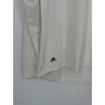 Adidas Ultimate365 Golf Shirt Womens Large White Stretch Mock Neck Quarter Zip Photo 3