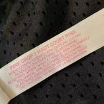 PINK - Victoria's Secret VS PINK Black High Neck Jersey Mesh Cut Out Logo Band Sports Bra Size Large Photo 5