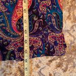 70's 80's Vintage Patty O’Neil Paisley Suede Waist Dress Size 4/6 (vintage 10) Blue Photo 11