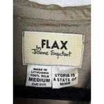 Flax Jeanne Engelhart Vintage Silk Green Metallic Oversized Maxi Dress Medium Photo 4