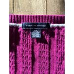 Tommy Hilfiger Tommy Hilfigier Purple Fitted V Neck Cable Knit Sweater Women’s Size Small Photo 4