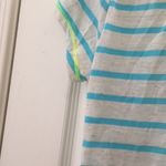 Wet Seal FINAL MARKDOWN  Blue and Yellow Striped Short Sleeve Tee Junior large Photo 3