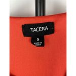 Tacera Coral Orange Embroidered Boho Coastal Knee Length Lightweight Dress Sz S Photo 3